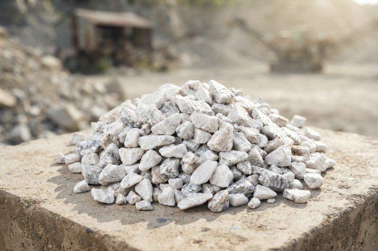 White Marble Chips Granules